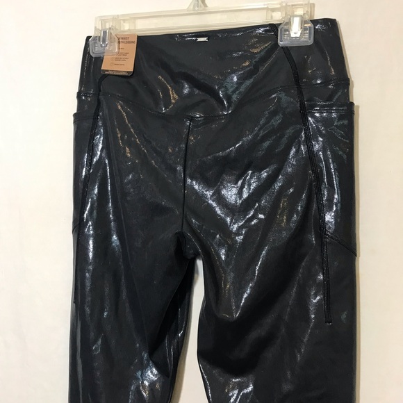 NEW Victoria’s Secret PINK * Shiny Grey Ultimate High Waist Legging Pants NWT M - Picture 6 of 13